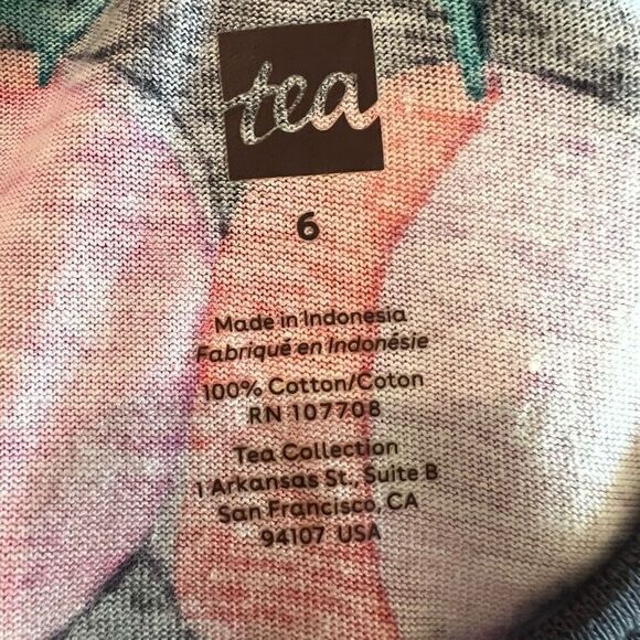 Tea Collection Guava Go-Go Pink Flutter Dress size 6 - Picture 5 of 5